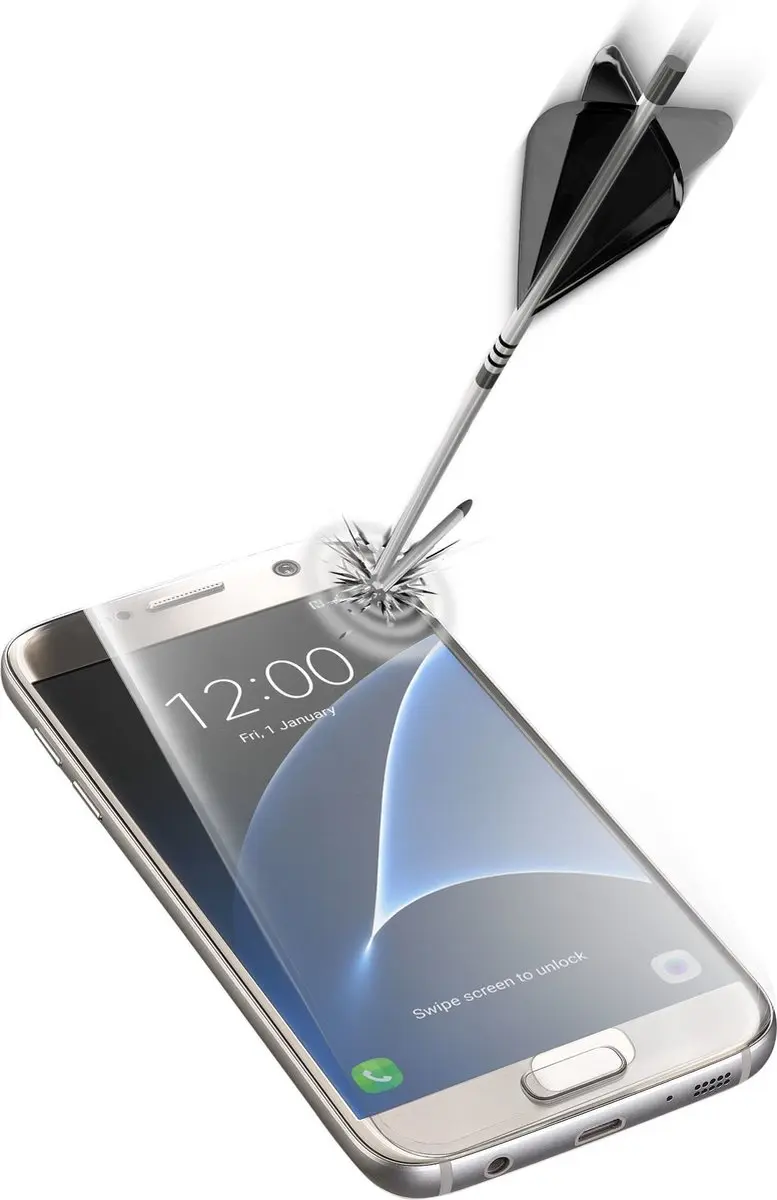 Cellularline Capsule Screenprotector (Glas) Geschikt Voor: Samsung Galaxy S7 1 S
