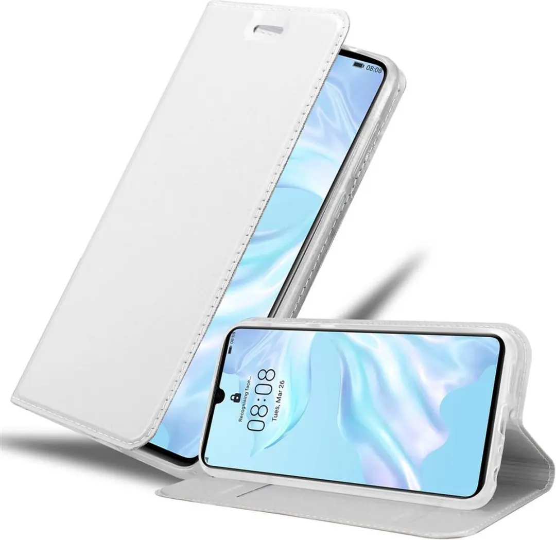 Cadorabo Hoesje geschikt voor Huawei P30 in CLASSY ZILVER