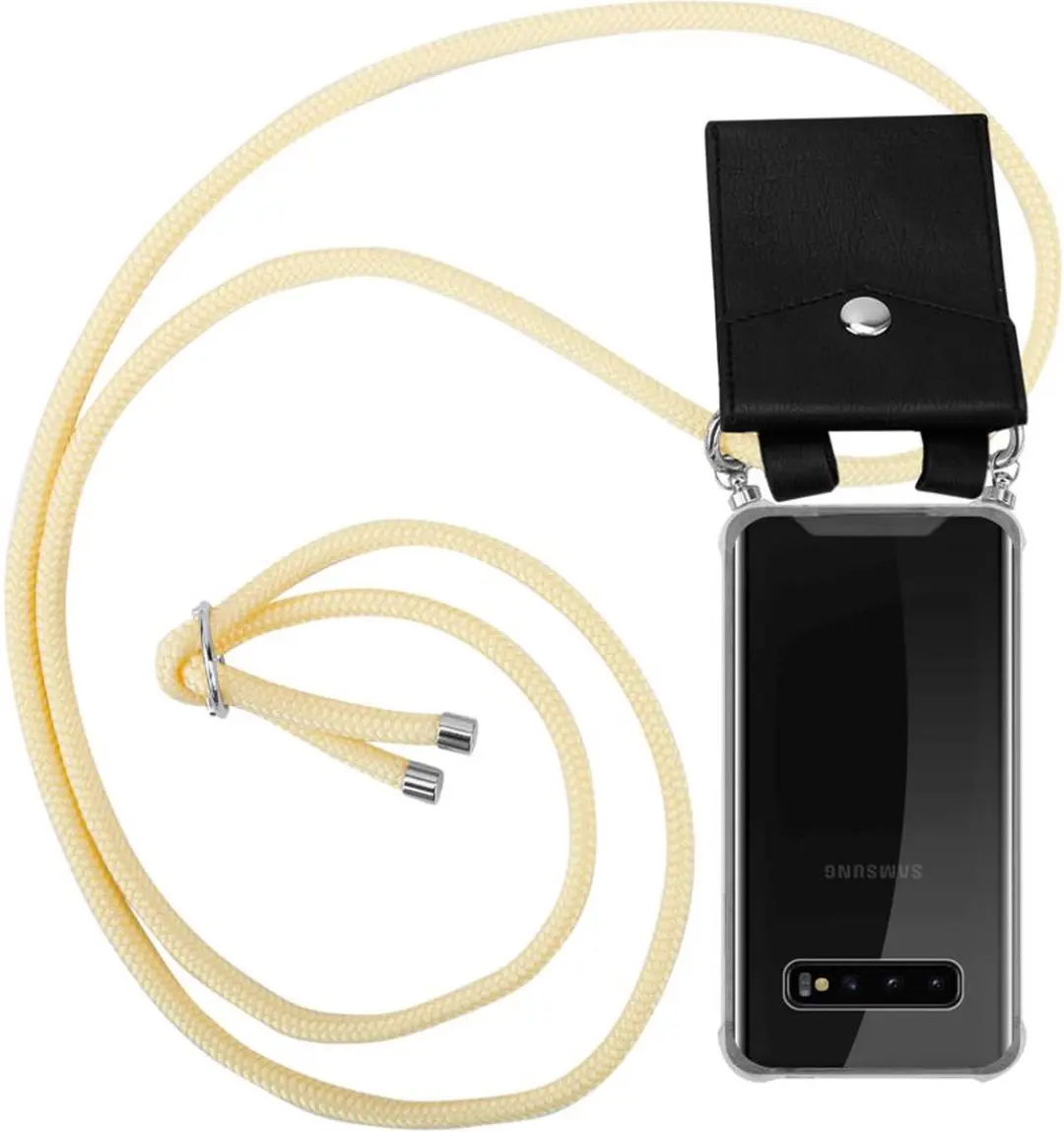 Cadorabo Hoesje geschikt voor Samsung Galaxy S10 PLUS in ROOM BEIGE
