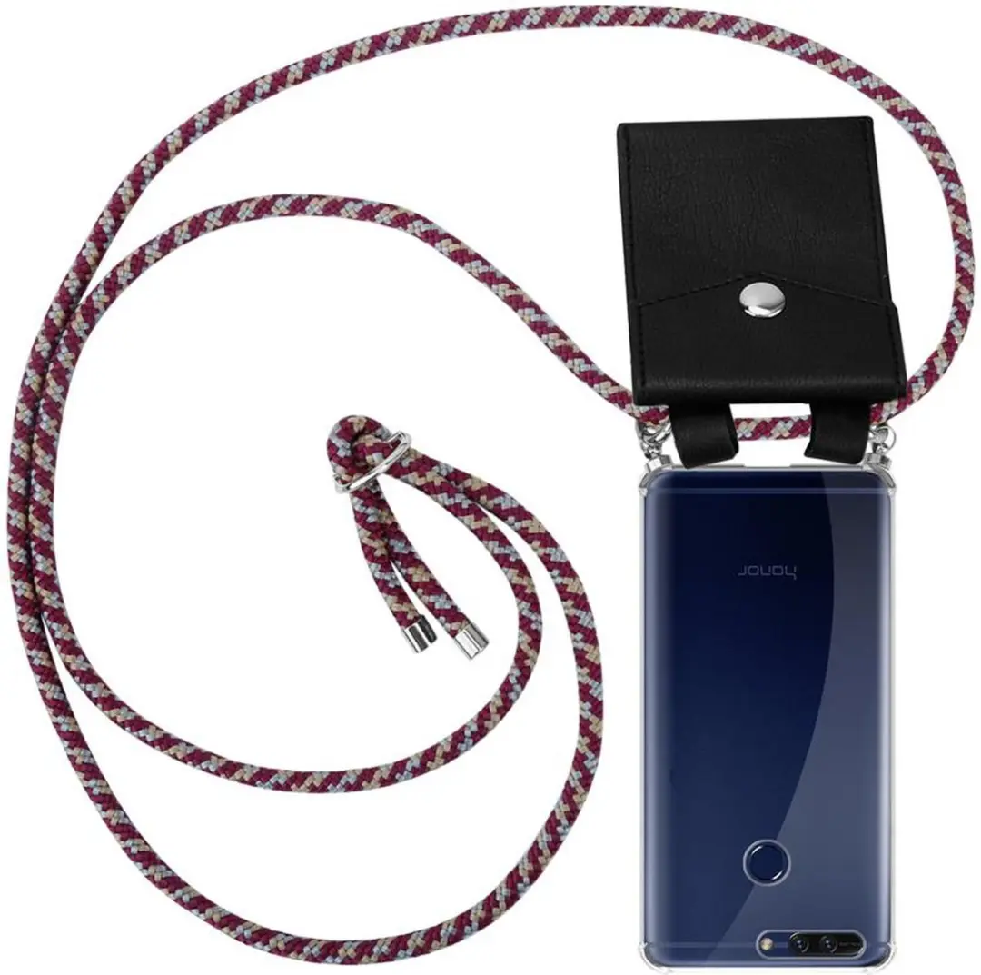 Cadorabo Hoesje geschikt voor Honor 8 PRO in ROOD GEEL WIT