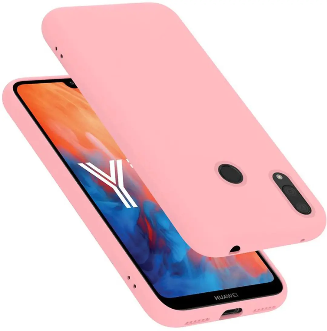 Cadorabo Hoesje geschikt voor Huawei Y7 2019 / Y7 PRIME 2019 in LIQUID ROZE
