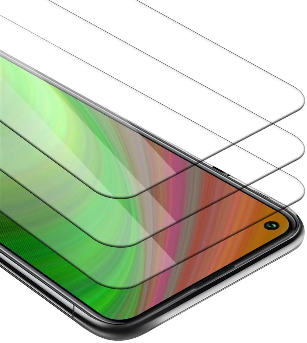 Cadorabo 3x Screenprotector geschikt voor Oppo A53s