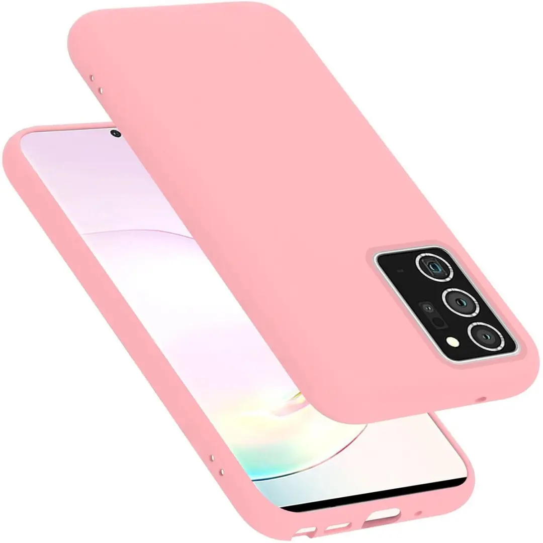 Cadorabo Hoesje geschikt voor Samsung Galaxy NOTE 20 PLUS in LIQUID ROZE