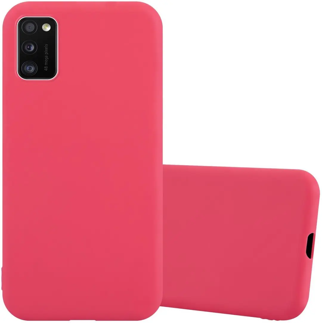 Cadorabo Hoesje geschikt voor Samsung Galaxy A41 in CANDY ROOD