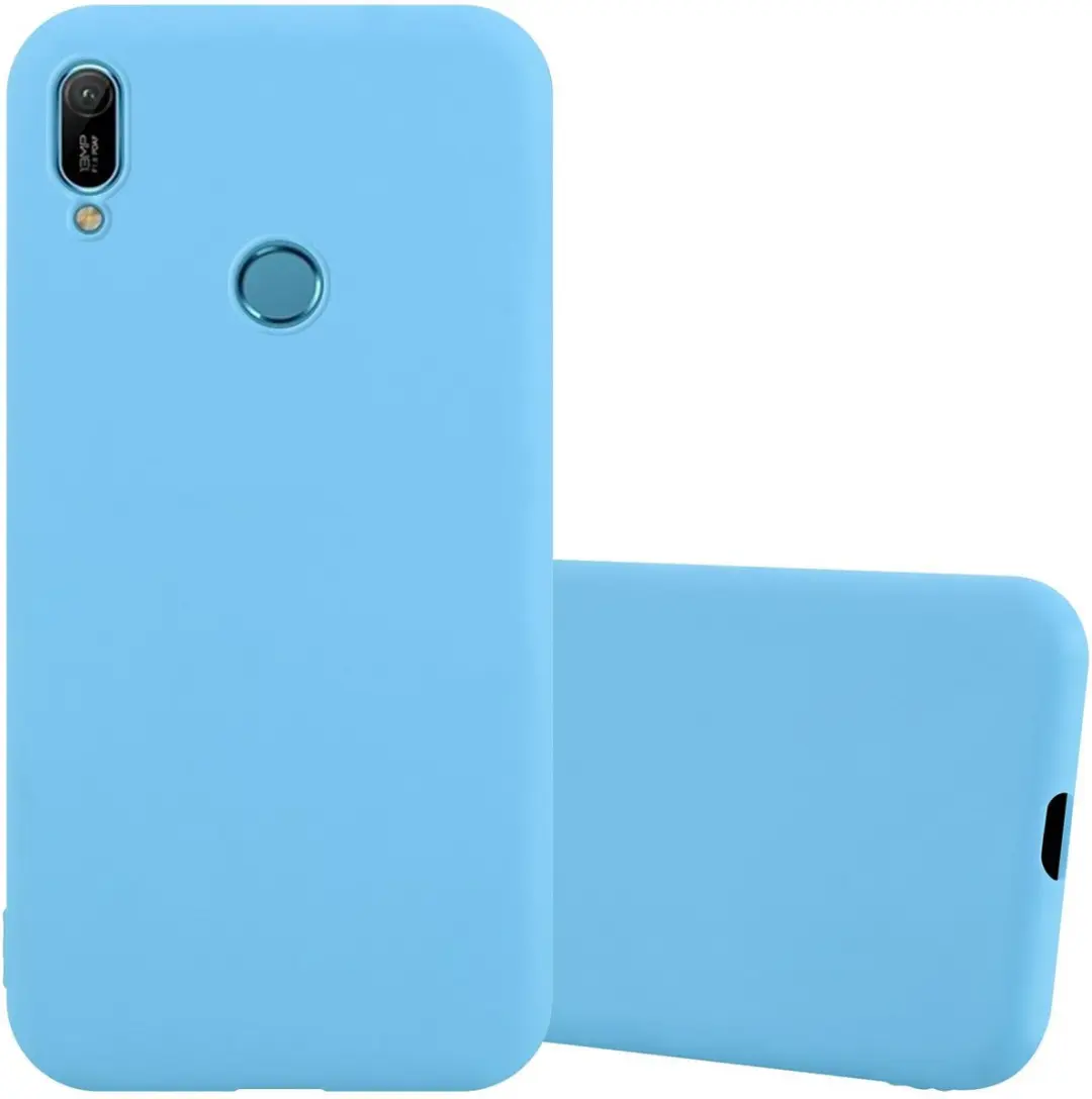 Cadorabo Hoesje geschikt voor Huawei Y6 2019 in CANDY BLAUW