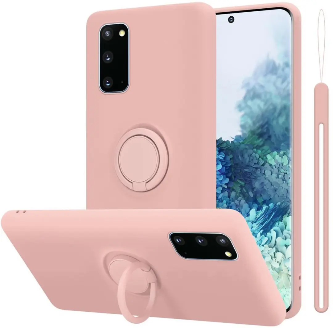Cadorabo Hoesje geschikt voor Samsung Galaxy S20 in LIQUID ROZE