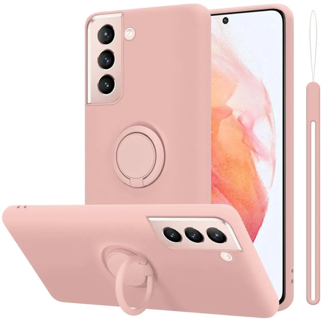 Cadorabo Hoesje geschikt voor Samsung Galaxy S21 5G in LIQUID ROZE