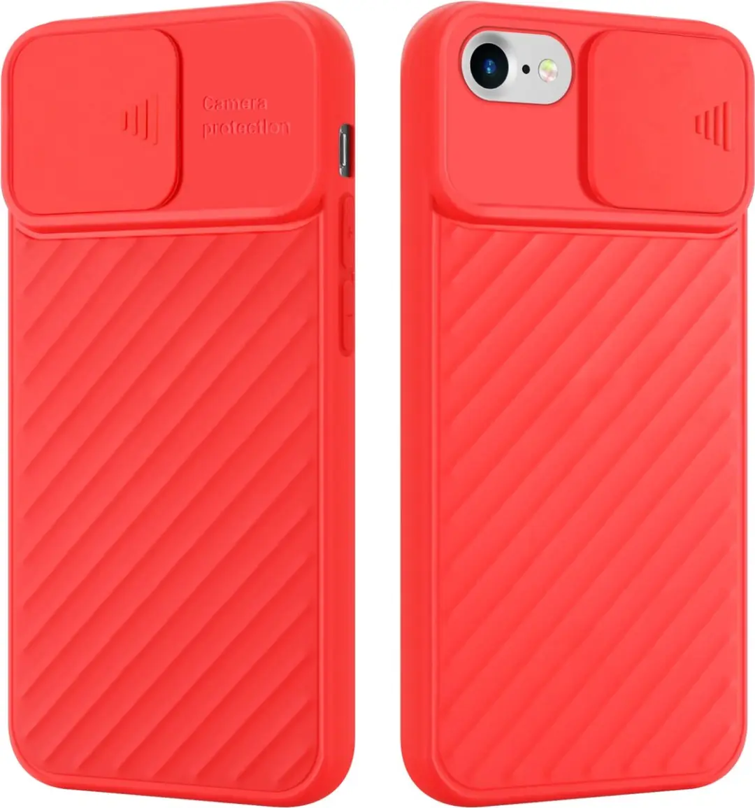 Cadorabo Hoesje geschikt voor Apple iPhone 7 / 7S / 8 / SE 2020 in MAT ROOD