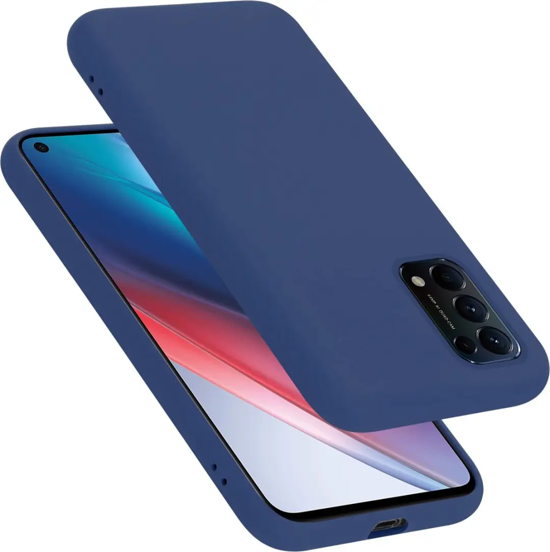 Cadorabo Hoesje geschikt voor Oppo FIND X3 LITE in LIQUID BLAUW