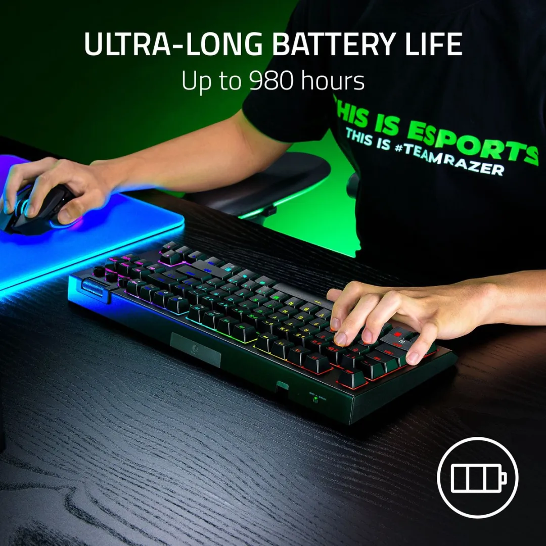 Razer BlackWidow V4 TKL HyperSpeed RZ03-05480100-R3M1 - Zwart