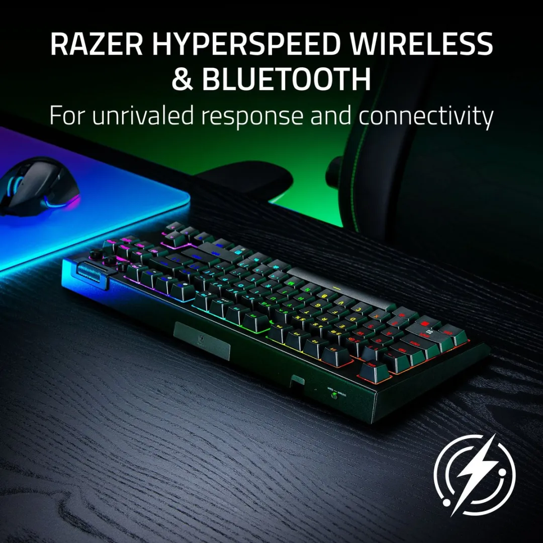 Razer BlackWidow V4 TKL HyperSpeed RZ03-05480100-R3M1 - Zwart