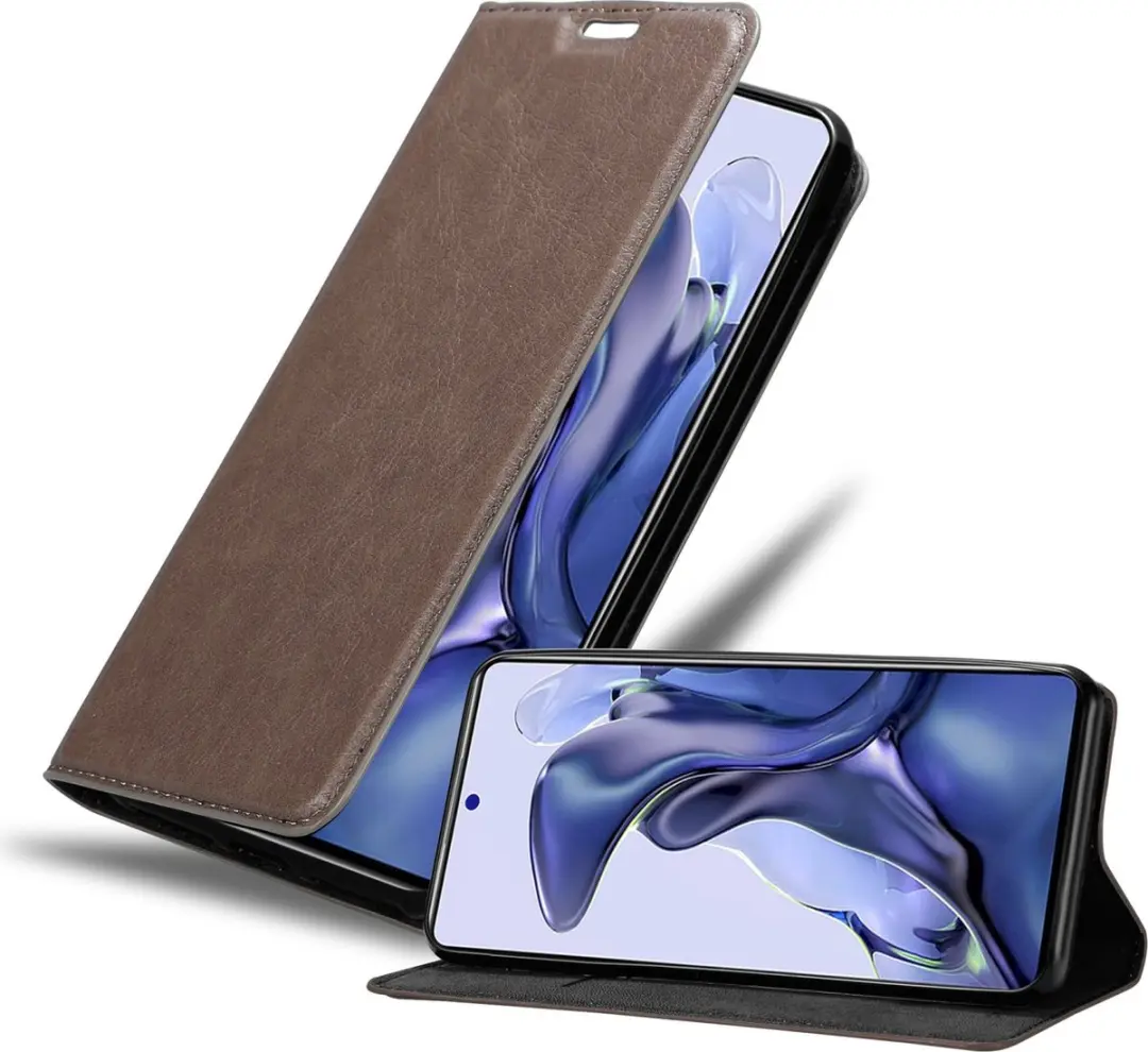 Cadorabo Hoesje geschikt voor Xiaomi 11T / 11T PRO in KOFFIE BRUIN