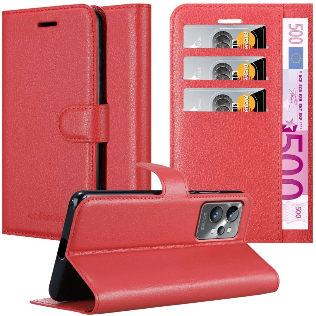 Cadorabo Hoesje geschikt voor Realme GT 2 PRO in KARMIJN ROOD