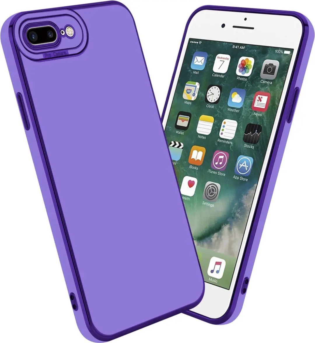 Cadorabo Hoesje geschikt voor Apple iPhone 7 PLUS / 7S PLUS / 8 PLUS in Glossy P