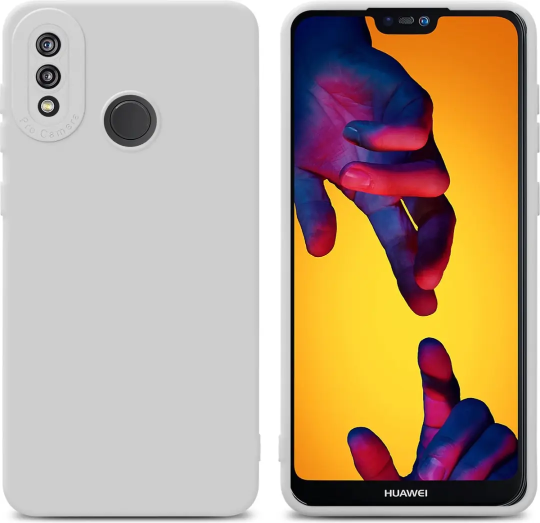 Cadorabo Hoesje geschikt voor Huawei P20 LITE 2018 / NOVA 3E in FLUID WIT