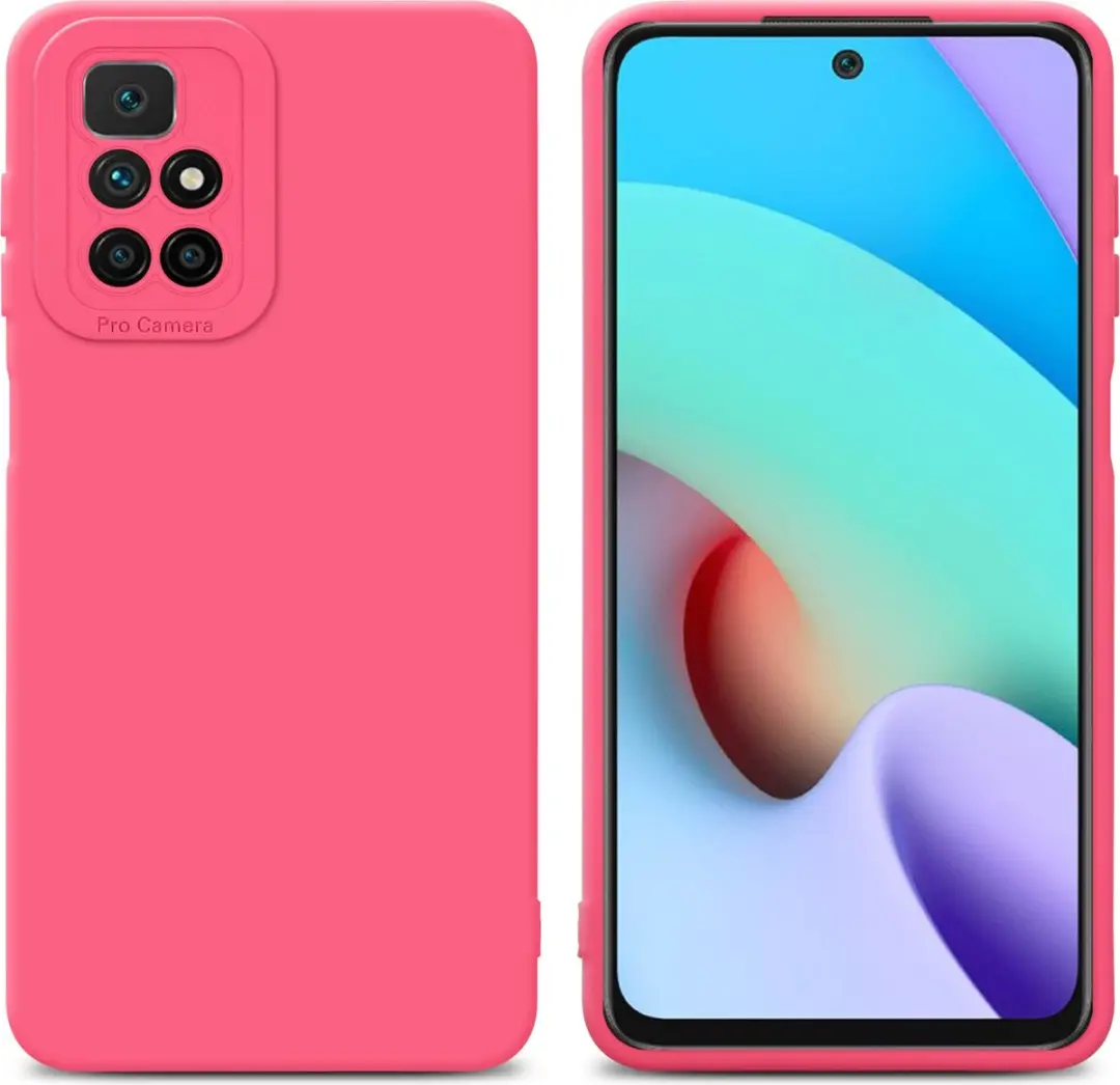 Cadorabo Hoesje geschikt voor Xiaomi RedMi 10 in FLUID ROOD