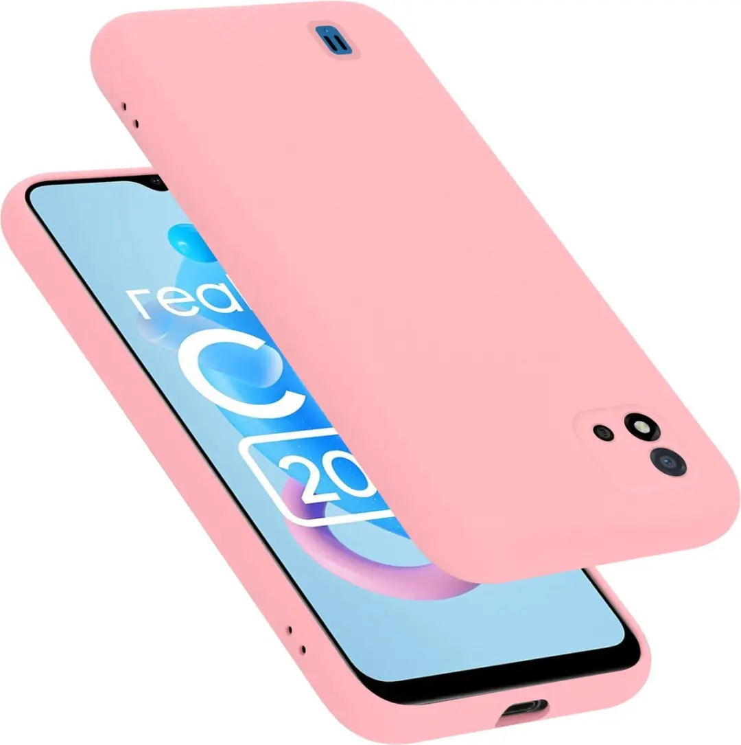 Cadorabo Hoesje geschikt voor Realme C11 2021 in LIQUID ROZE