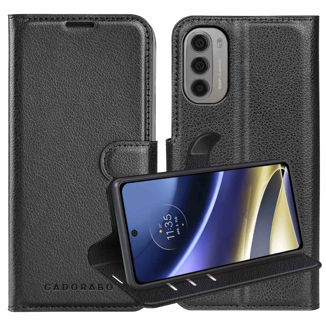 Cadorabo Hoesje geschikt voor Motorola MOTO G51 5G in PHANTOM ZWART