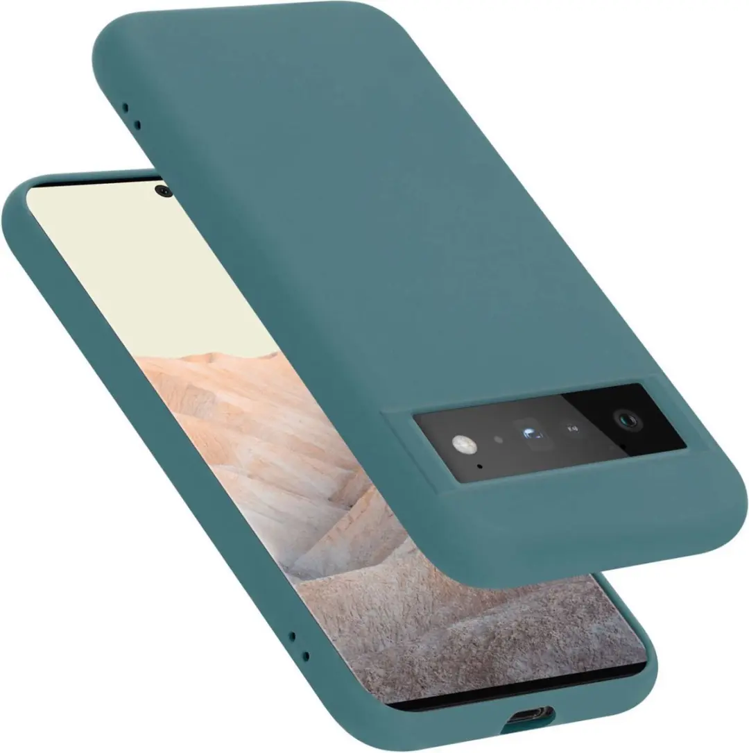 Cadorabo Hoesje geschikt voor Google PIXEL 6 PRO in LIQUID GROEN