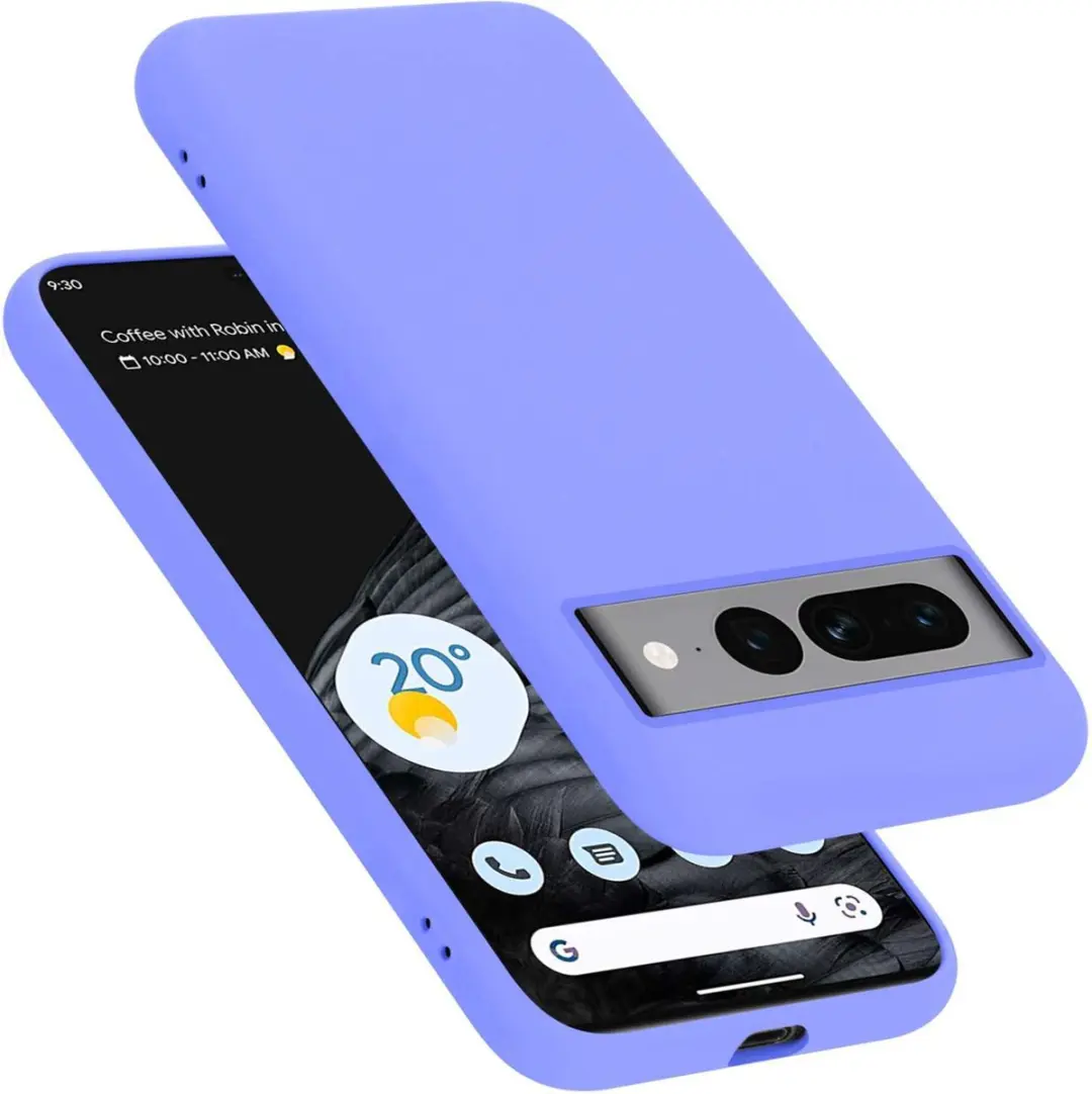 Cadorabo Hoesje geschikt voor Google PIXEL 7 PRO in LIQUID LICHT PAARS