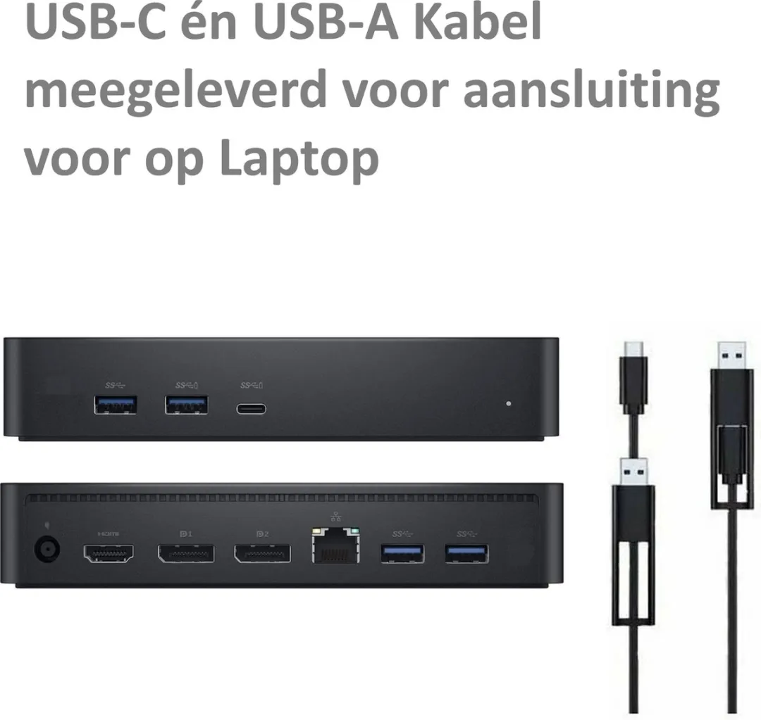 Dell D6000-S USB-C Docking Station - Zwart