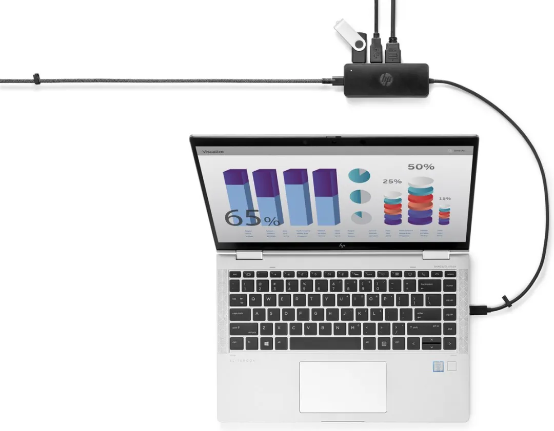 HP USB-C Travel Hub G2 Dockingstation - Zwart