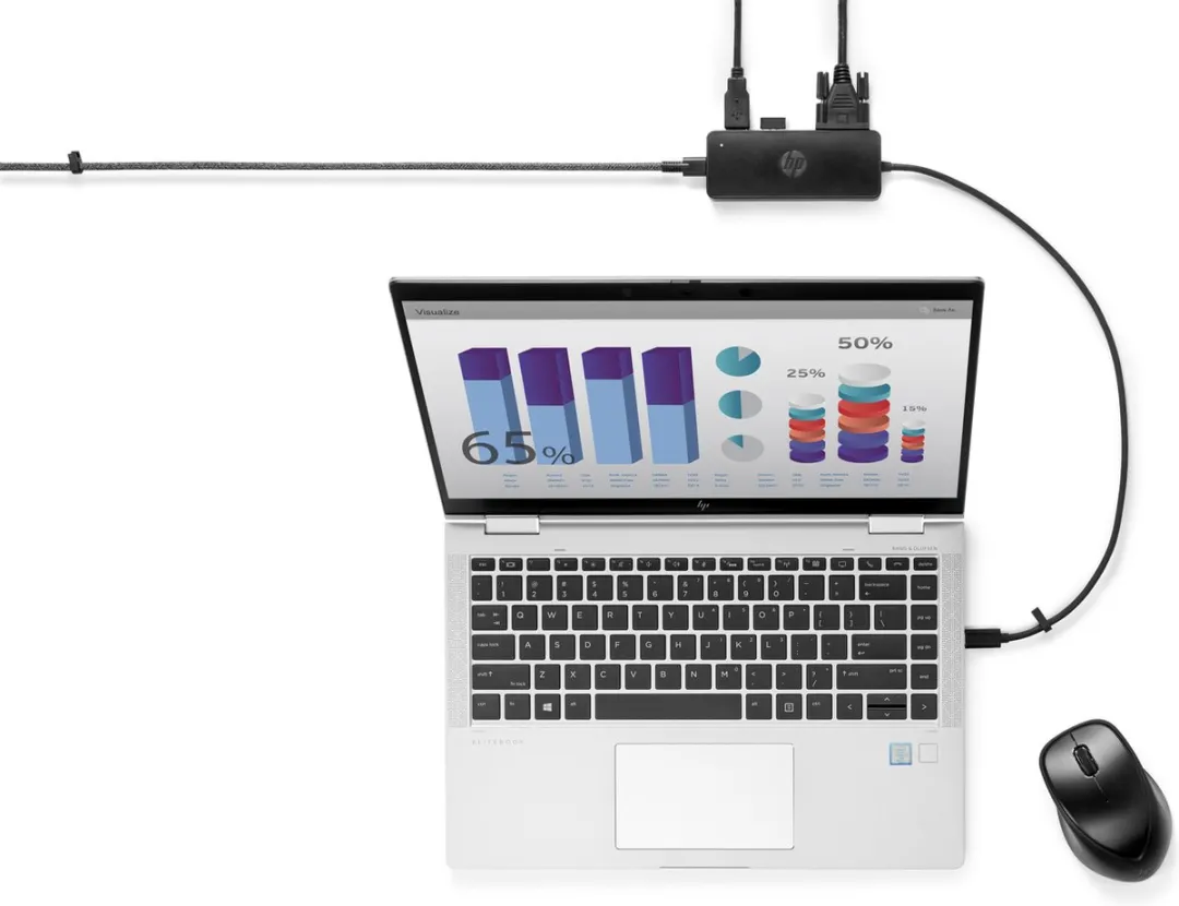 HP USB-C Travel Hub G2 Dockingstation - Zwart - afbeelding 6 van 6