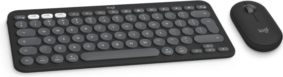 Logitech Pebble 2 Combo Draadloos Toetsenbord & Muis - QWERTY US - Grijs