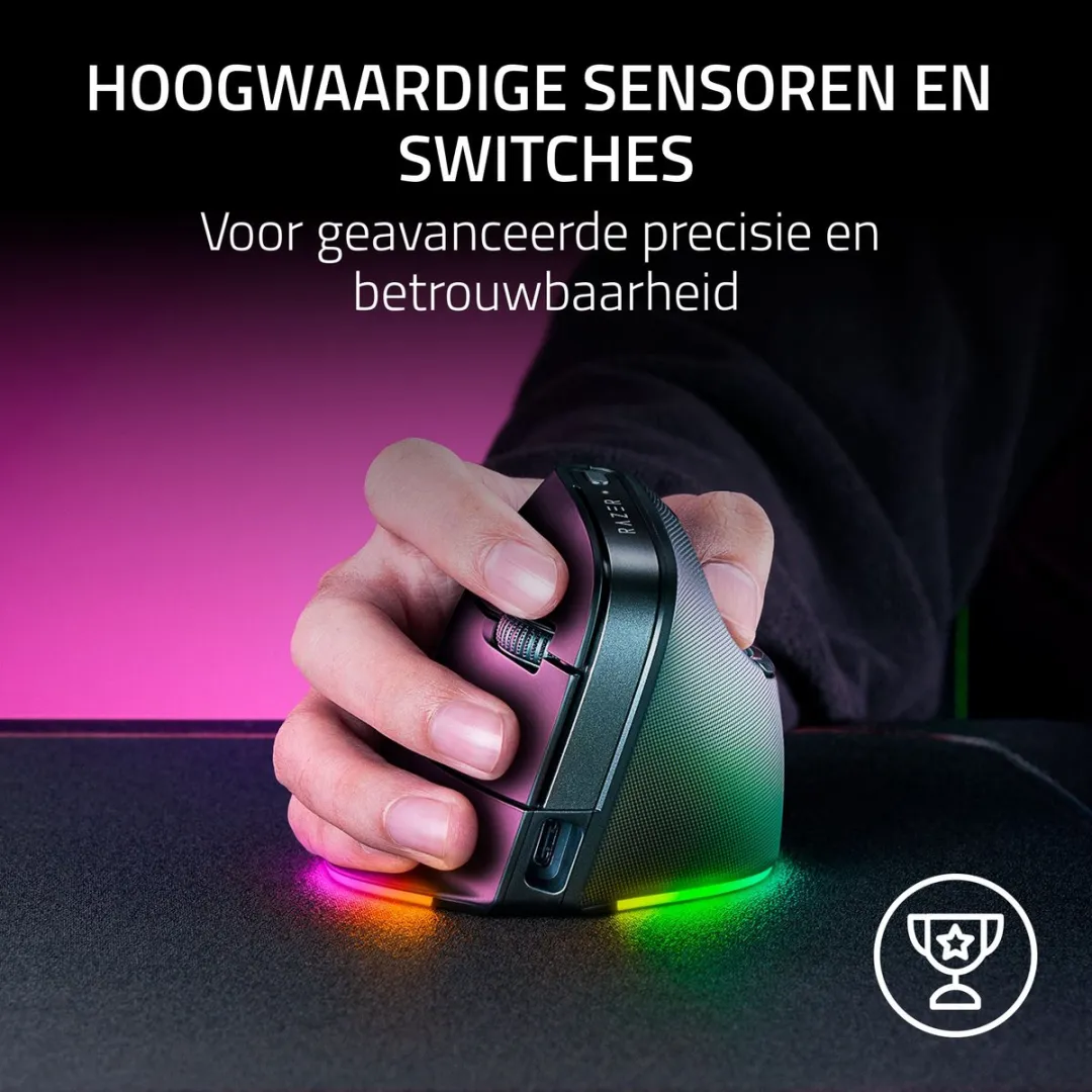 Razer Pro Click V2 RZ01-05250100-R3G1 Gaming Muis - Verticaal - Zwart