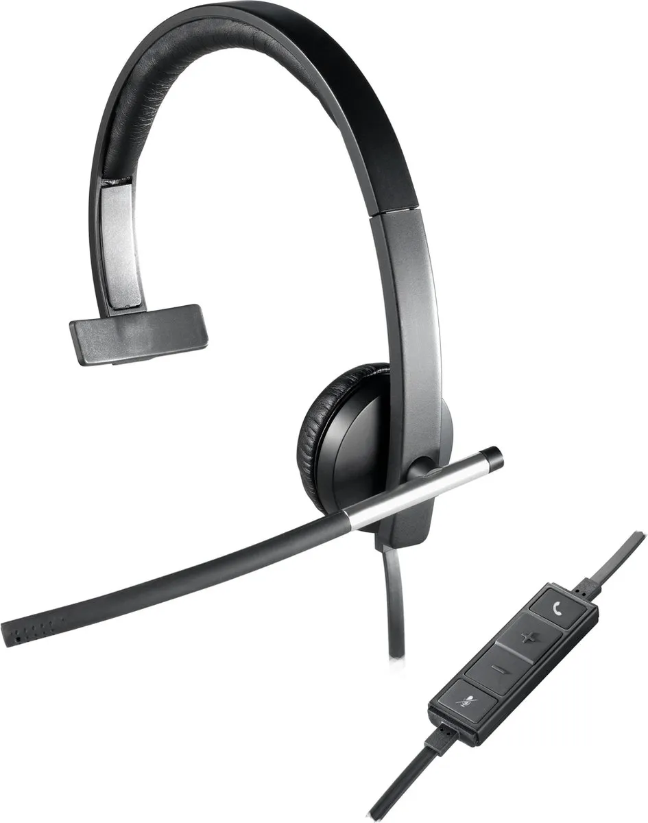 Logitech H650e Mono Headset USB - Zwart
