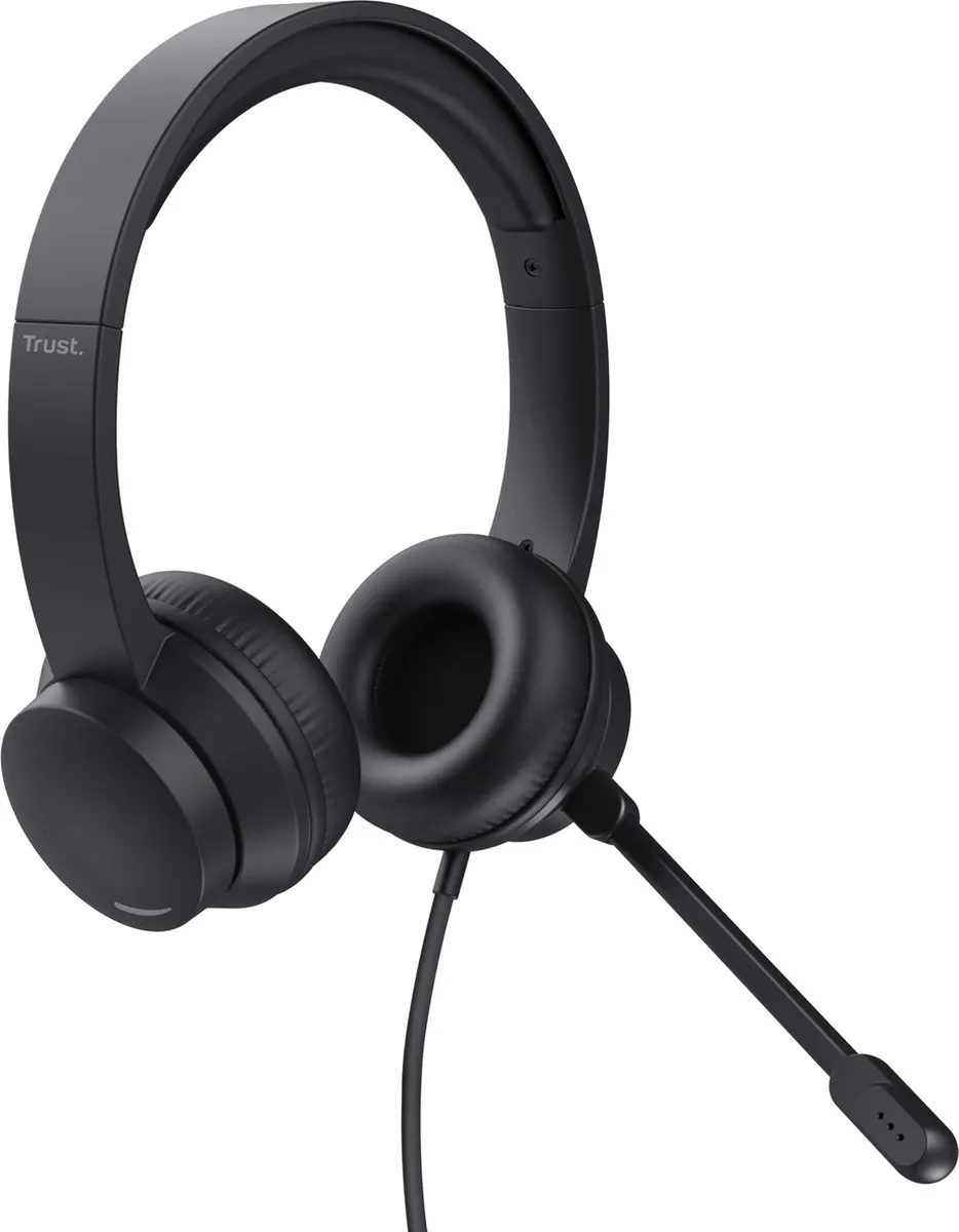 Trust HS-201 Over-Ear Headset - Zwart - afbeelding 6 van 6