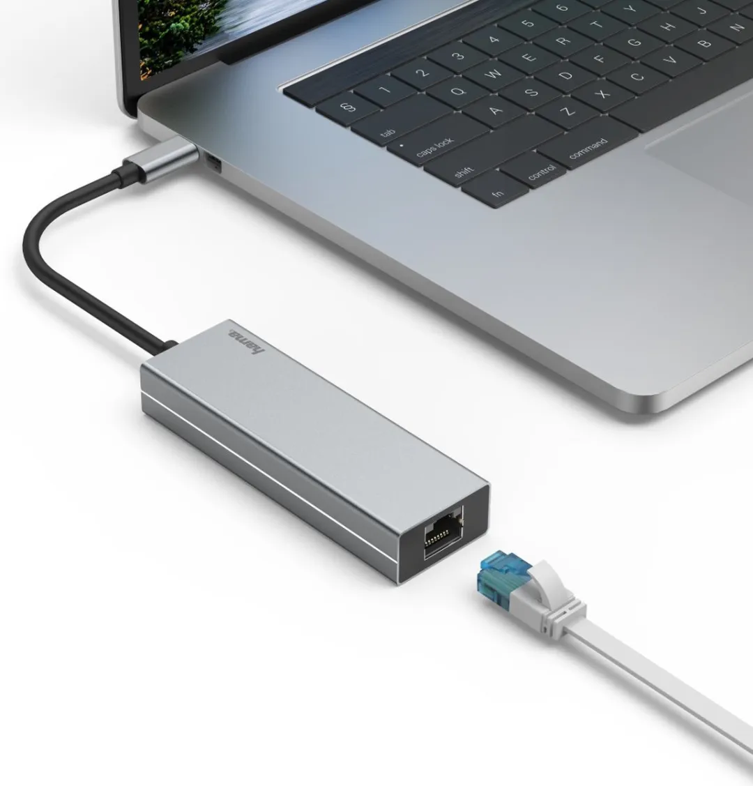 Hama USB-C Multiport Hub 4 Poorten - MPN 00200108 - Grijs