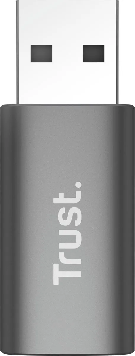 Trust Calyx USB-A naar USB-C Adapter - 2 Stuks - Zilver