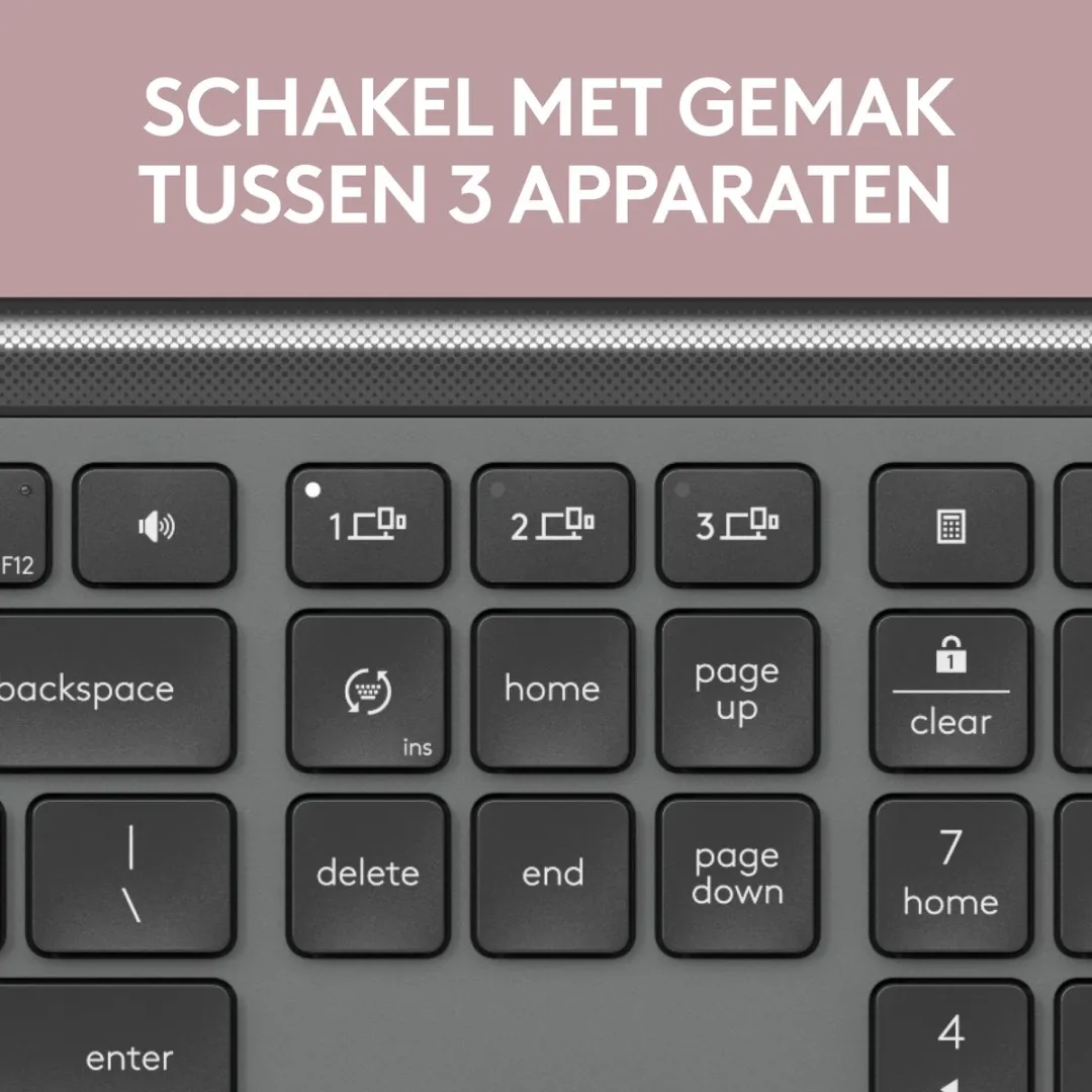 Logitech Signature Slim K950 Draadloos Toetsenbord - Grijs