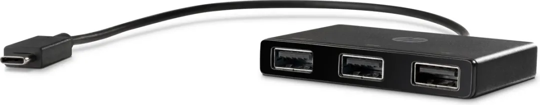HP USB-C naar USB-A Adapter Z6A00AA#AC3 - 3 Poorten - Zwart - afbeelding 3 van 4