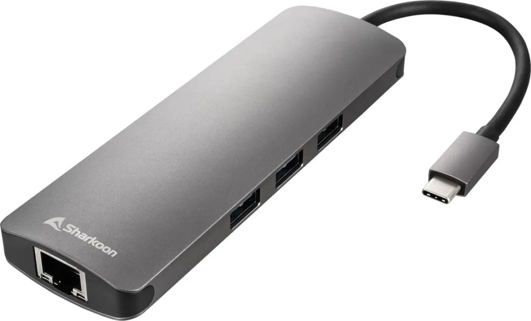 Sharkoon USB 3.0 Hub 4 Poorten - Grijs