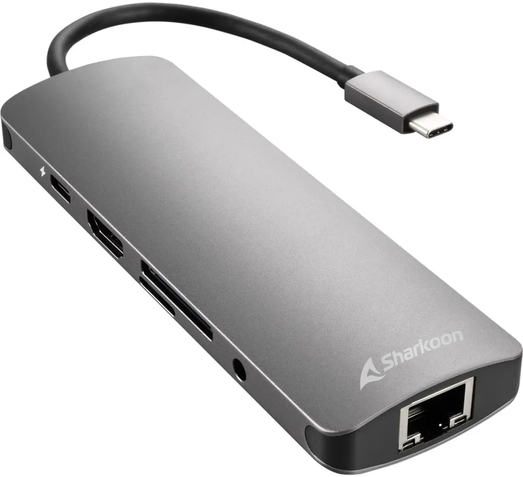Sharkoon USB 3.0 Hub 4 Poorten - Grijs