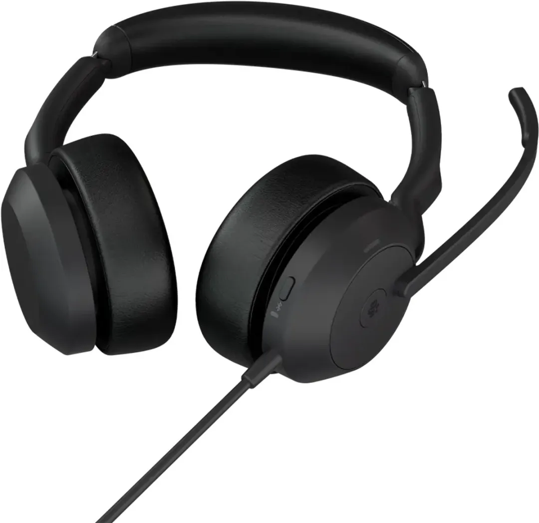 Jabra Evolve2 50 Headset - Bedraad - USB Type-C/Type-A - Bluetooth - Zwart