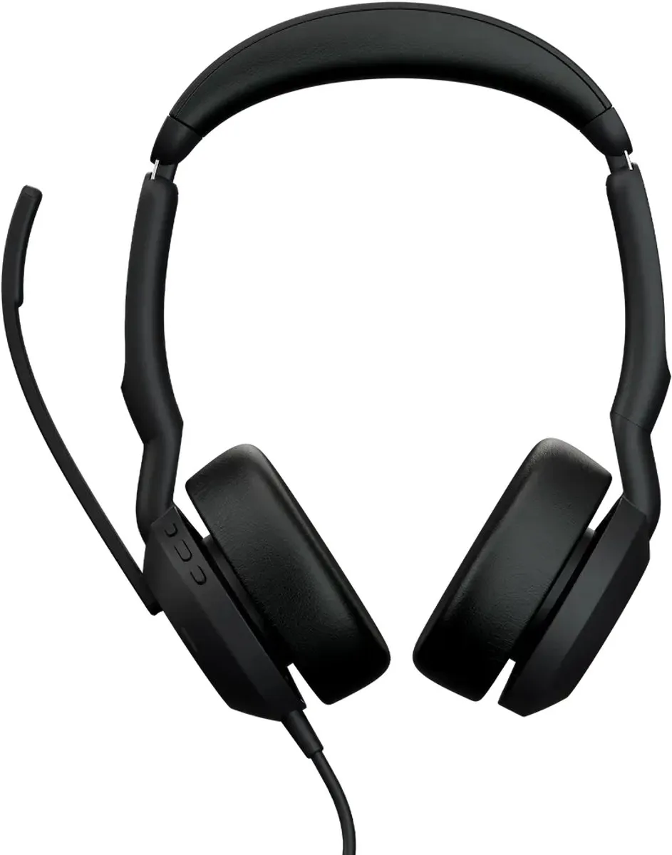 Jabra Evolve2 50 Headset - Bedraad - USB Type-C/Type-A - Bluetooth - Zwart