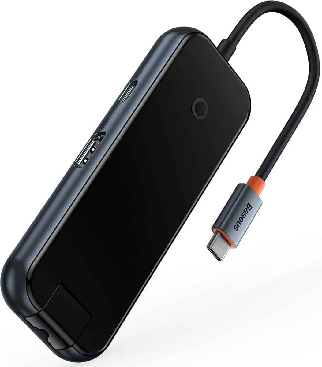 Baseus AcmeJoy WKJZ010313 USB-C Adapter - Grijs