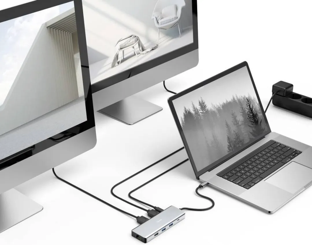 Hama Connect2Media 00200142 USB-Hub 9 Poorten - Grijs - afbeelding 6 van 6