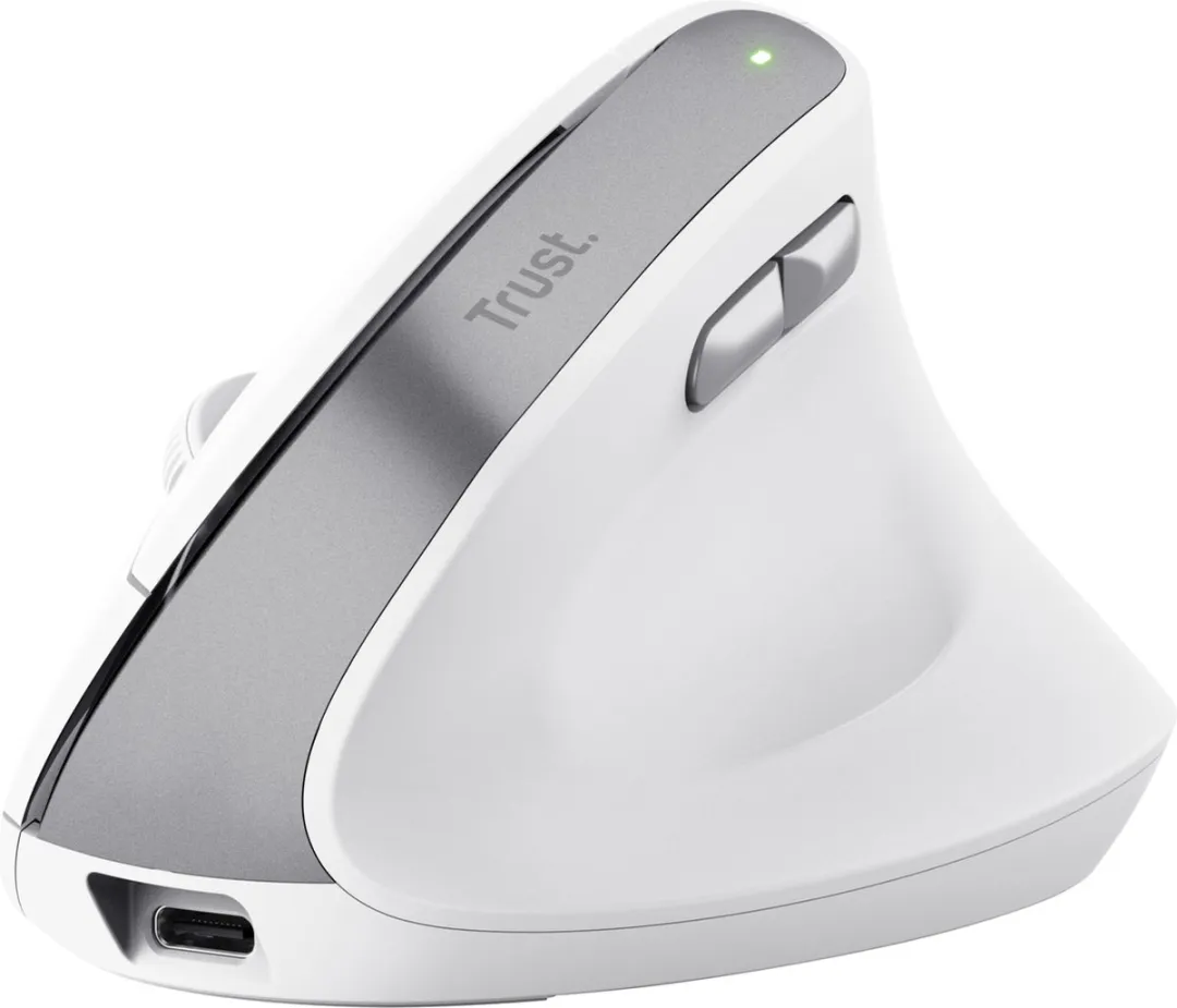 Trust Bayo V2 Draadloze Ergonomische Muis - Verticaal - Wit