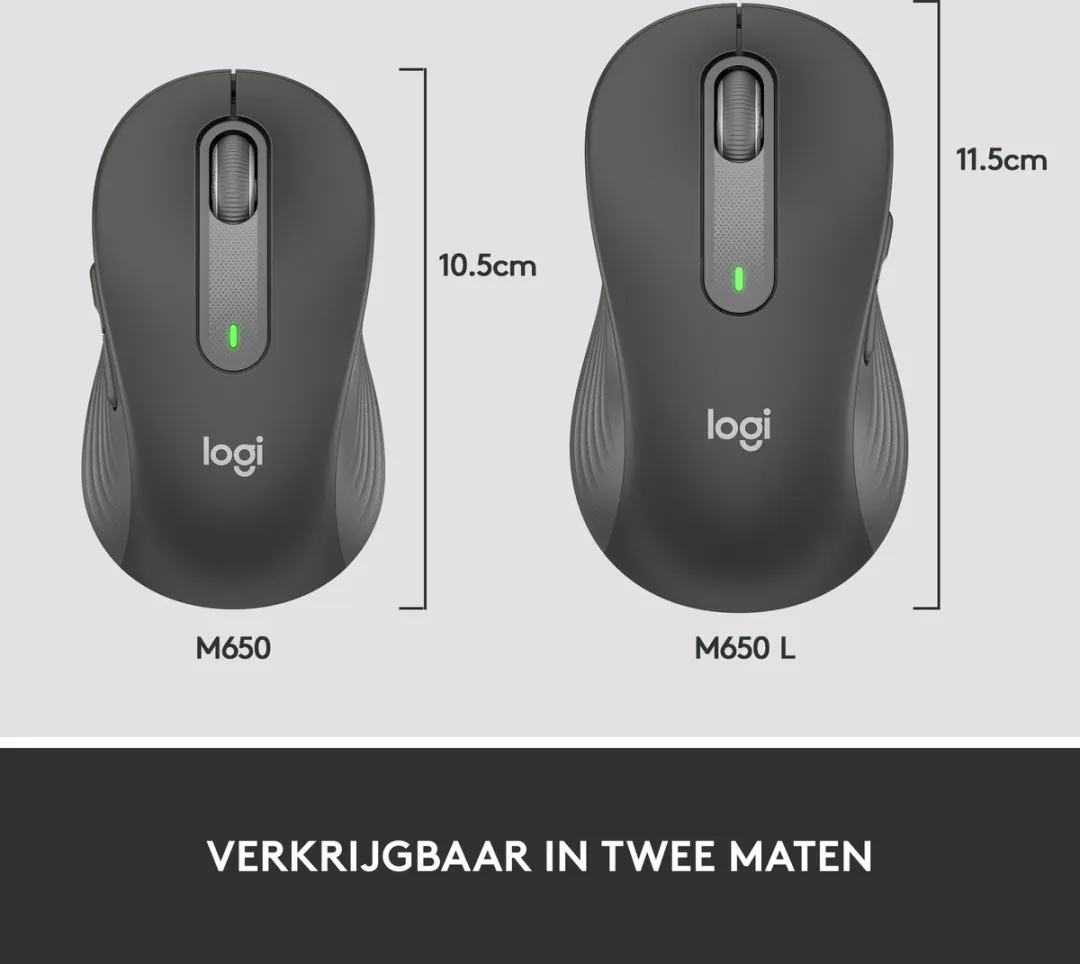 Logitech Signature M650 Muis - Zwart