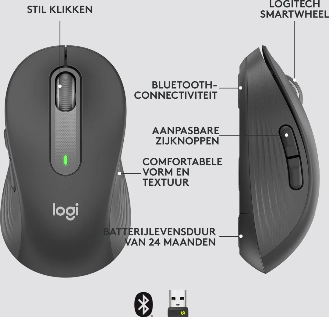 Logitech Signature M650 Muis - Zwart