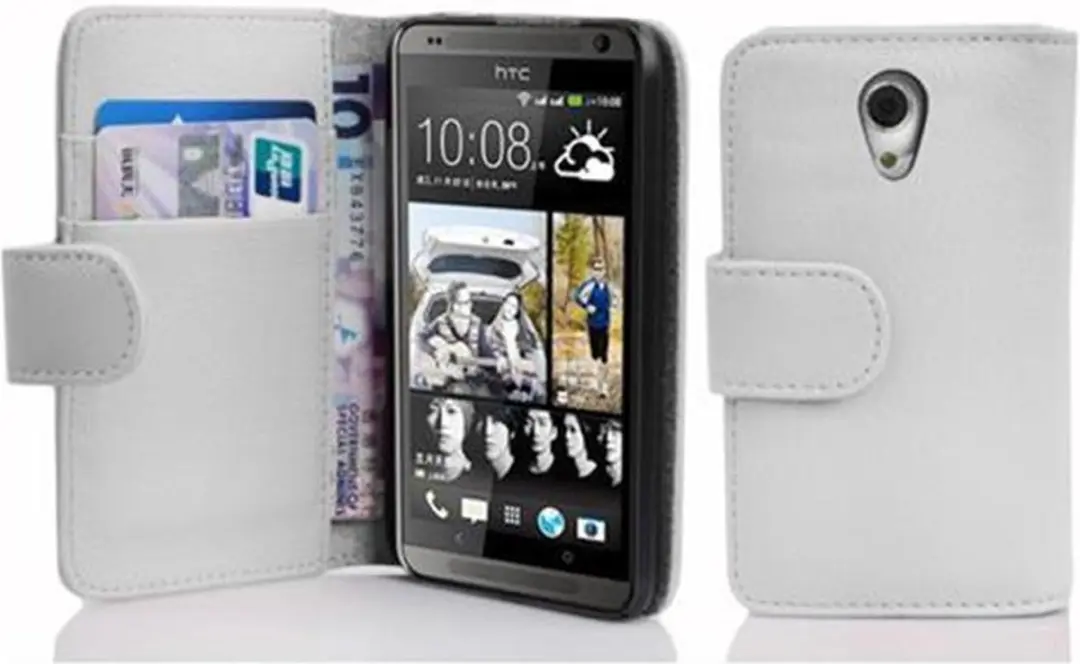 Cadorabo Hoesje geschikt voor HTC Desire 700 in MAGNESIUM WIT