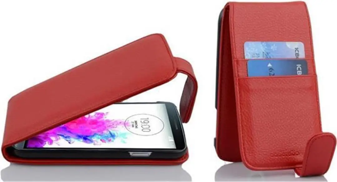 Cadorabo Hoesje geschikt voor LG G3 in INFERNO ROOD