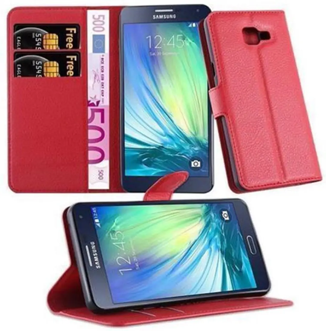 Cadorabo Hoesje geschikt voor Samsung Galaxy A5 2016 in KARMIJN ROOD
