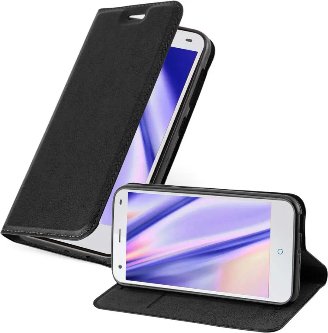 Cadorabo Hoesje geschikt voor ZTE Blade S6 in ZWARTE NACHT