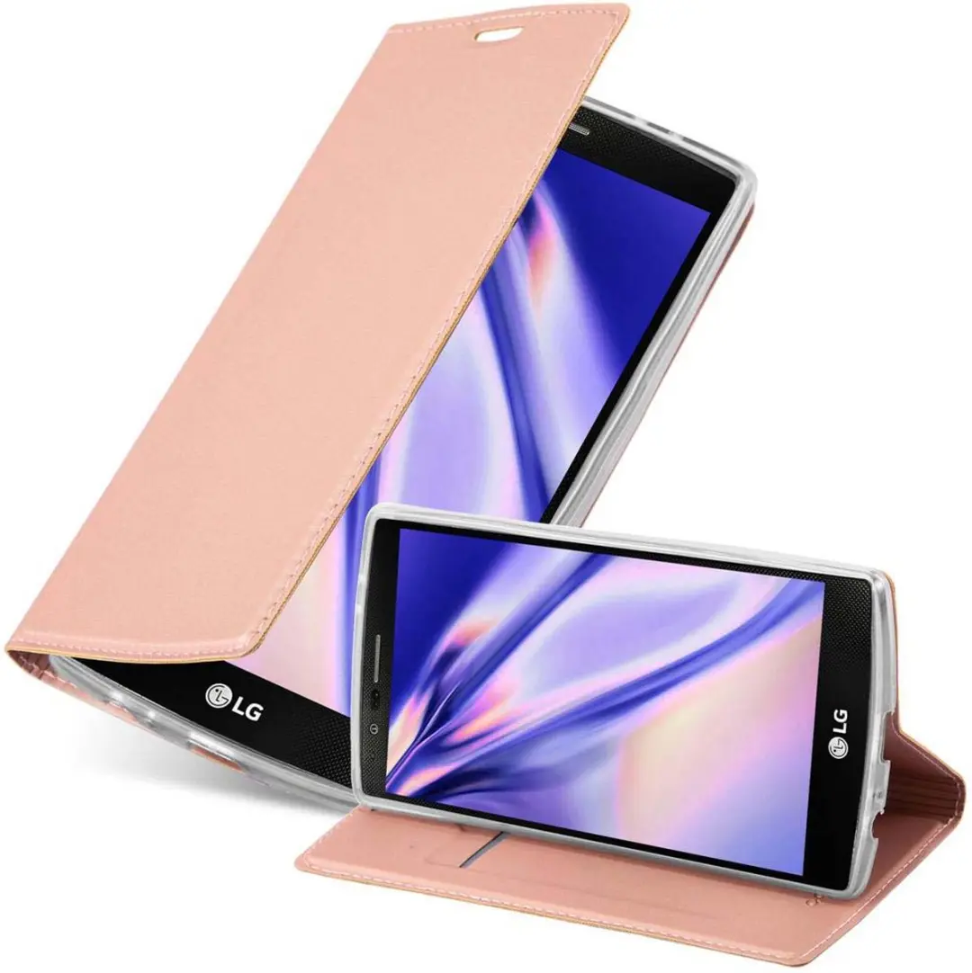 Cadorabo Hoesje geschikt voor LG G4 / G4 PLUS in CLASSY ROSE GOUD