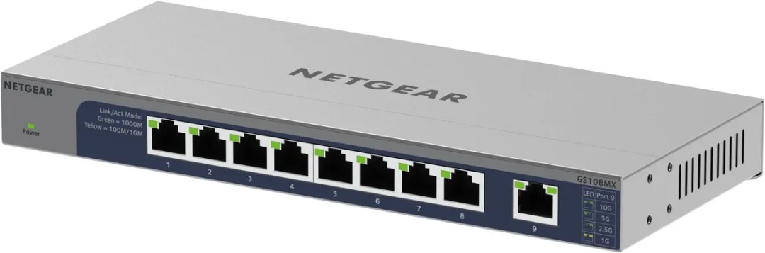 Netgear GS108MX-100EUS Gigabit Switch - 8 Poorten